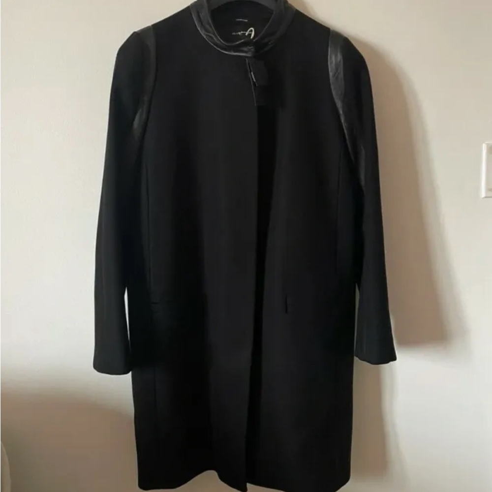 Club Monaco Jamie Black winter wool dress coat M
